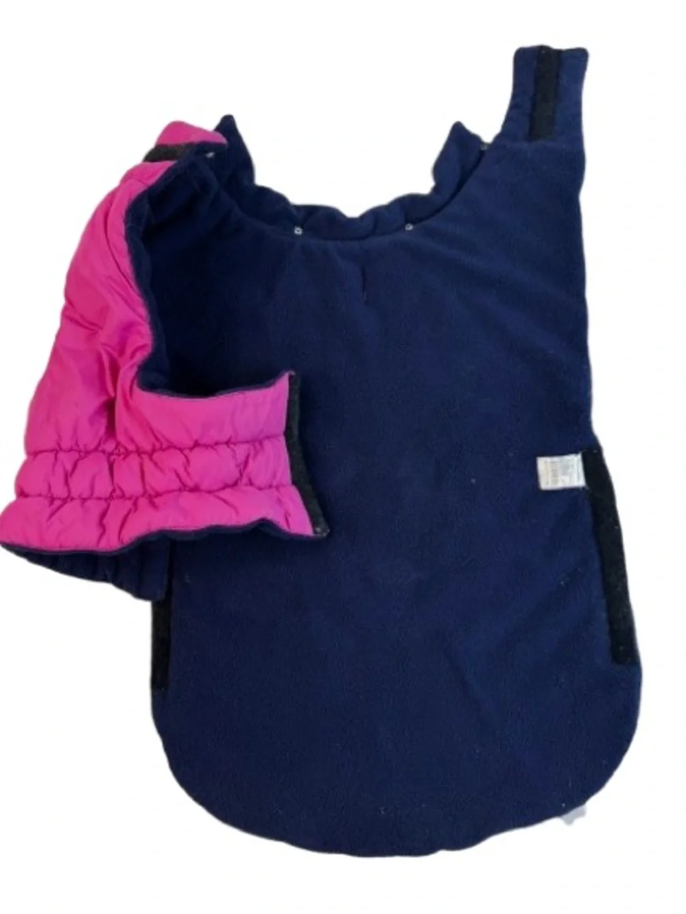 Magenta Quilted Dog Coat